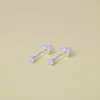 Brinco Zirconia 2,5mm em Prata 950 Infantil